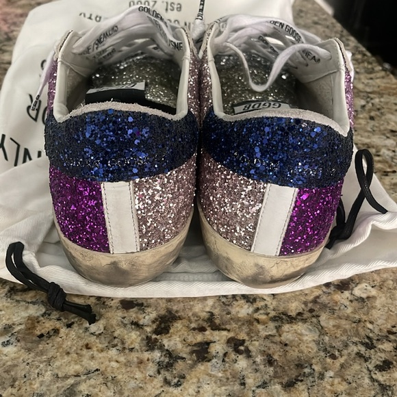 Golden goose all star multi glitter as pictured worn gently a handful of times - Picture 5 of 13